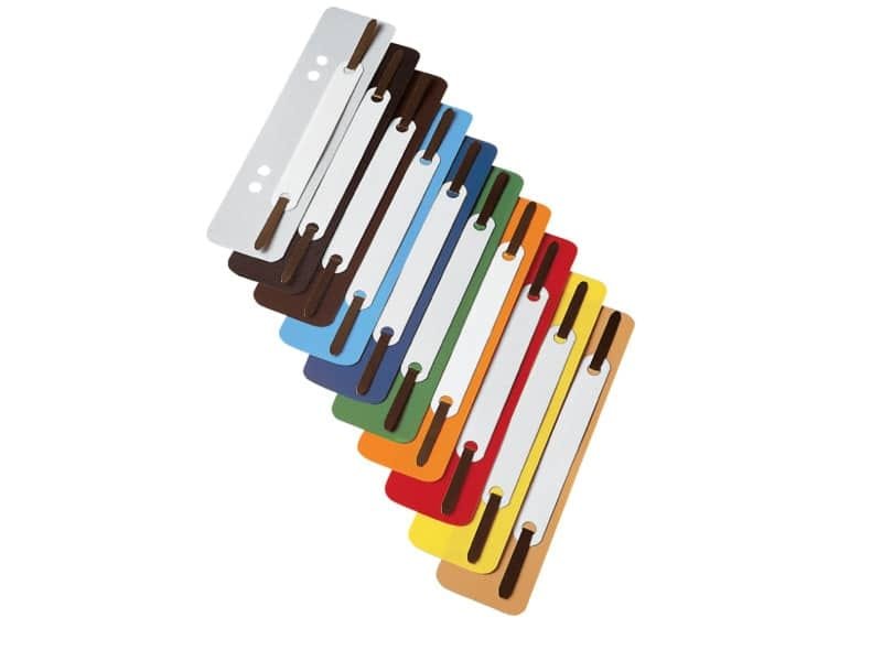 Pressini fermafogli Q-Connect 34×150 mm giallo conf. da 25 – 2012500210
