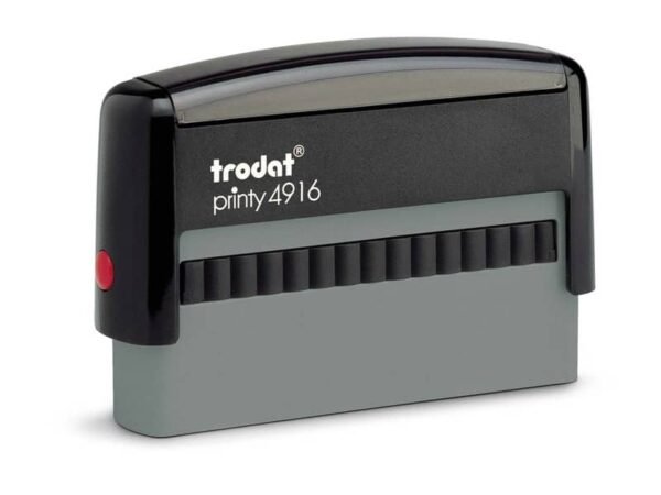 Timbro doppio datario con testo Trodat Printy 4816/PL PERSONALIZZATO dimensione max pers.ne 51,5x5 mm 1 riga testo 11666
