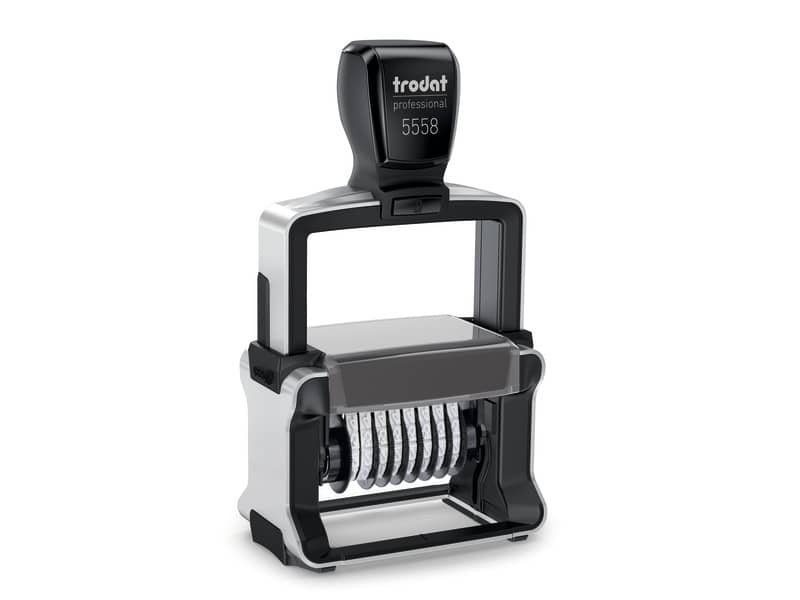Professional 5558/PL – Timbro numeratore PERSONALIZZATO – 8 numeri – 56×33 mm – fino a 3+3 righe – 133897