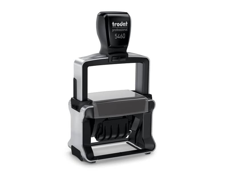 Professional 5460 – Datario con testo PERSONALIZZATO dimensione max pers.ne 56×33 mm – fino a 3+3 righe – 181800