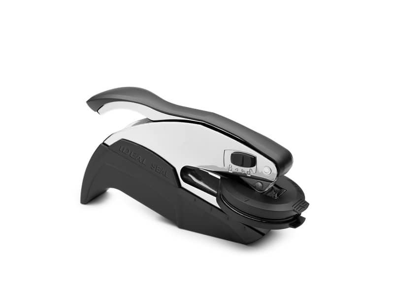 Ideal Seal 970041/LS Cromo – Timbro a secco PERSONALIZZATO – pressa 41 mm – con borsa deluxe – 185416