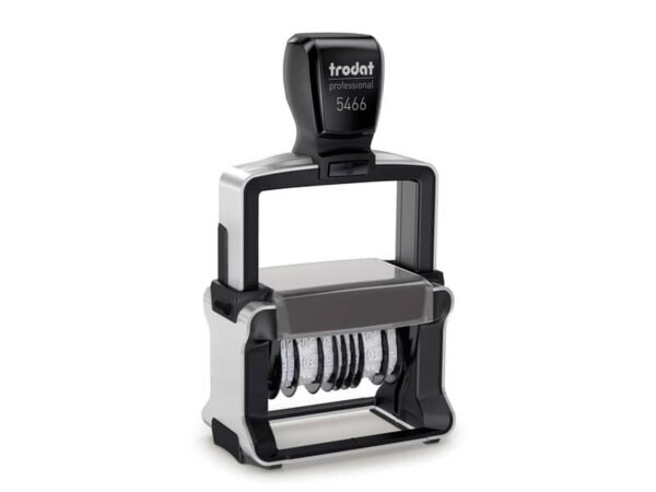Professional 5466/PL - Datario con testo PERSONALIZZATO - doppia data 56x33 mm - fino a 3+3 righe - 181828
