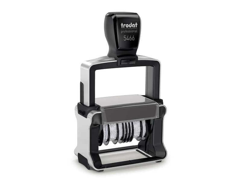 Professional 5466/PL – Datario con testo PERSONALIZZATO – doppia data 56×33 mm – fino a 3+3 righe – 181828