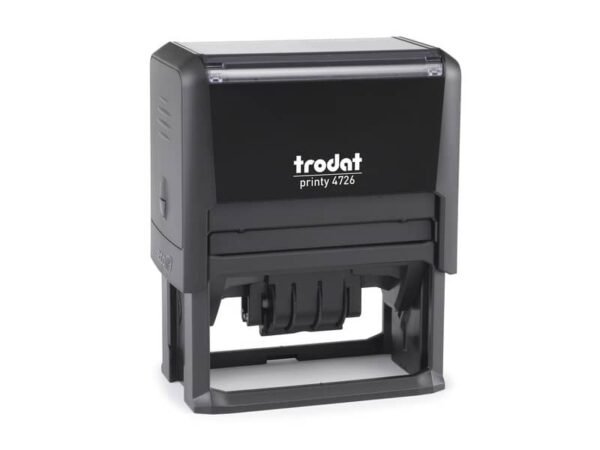 Printy 4726 - Datario con testo PERSONALIZZATO fino a 3+3 righe dimens. max personalizzazione 75x38 mm - 181807