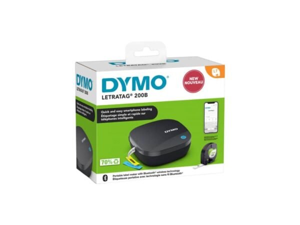 Etichettatrice mobile Bluetooth Dymo Letratag 200B - nera - 2172855