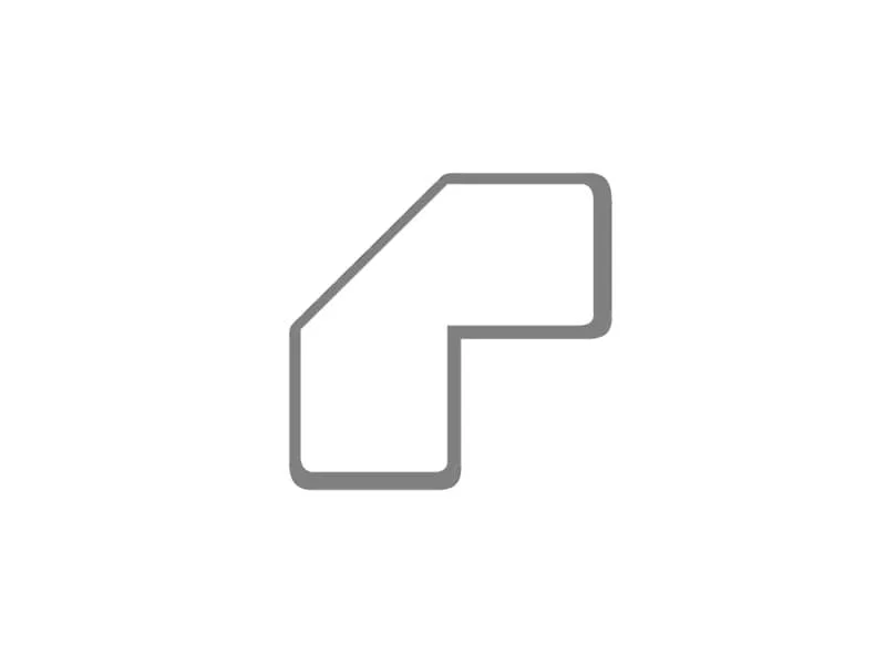 Sticker per pavimenti a L – 10×5 cm – Tarifold bianco conf. 10 pz  – B197202