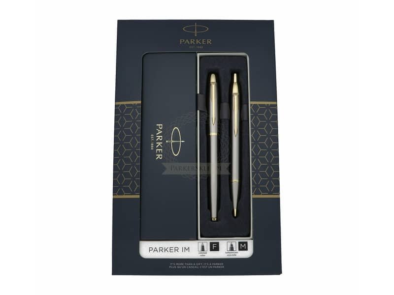 Duo Set Parker – penna a sfera IM black GT + penna roller tratto M  – conf. 2 pezzi – inchiostro blu – 2093217