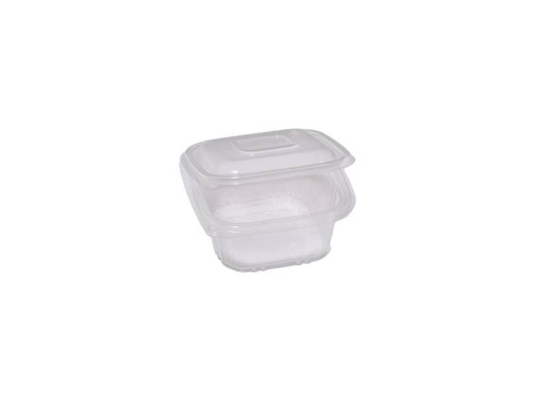 Contenitori in PP quadrati con coperchio incernierato Cuki Professional 120 mm x 120 mm x 55 mm – conf. 50 pz