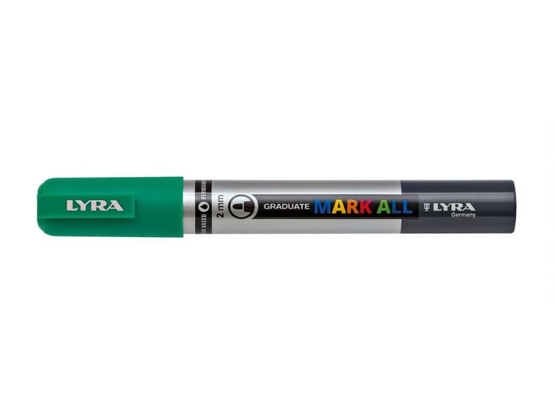 Marcatore a tempera Graduate Mark All punta tonda 2 mm Lyra verde smeraldo L6820063