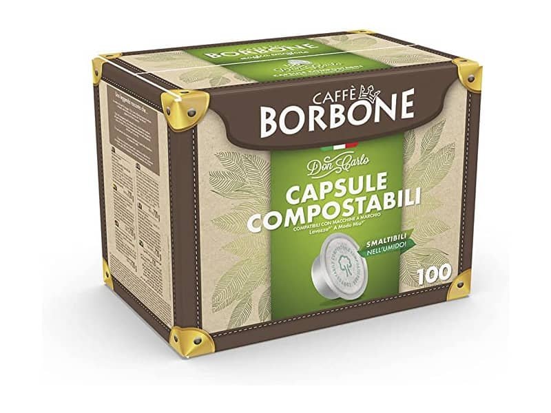 Capsule compatibili e compostabili Don Carlo Caffe Borbone qualit… Oro Conf. 100 pz AMCOMPOSTABORO100N