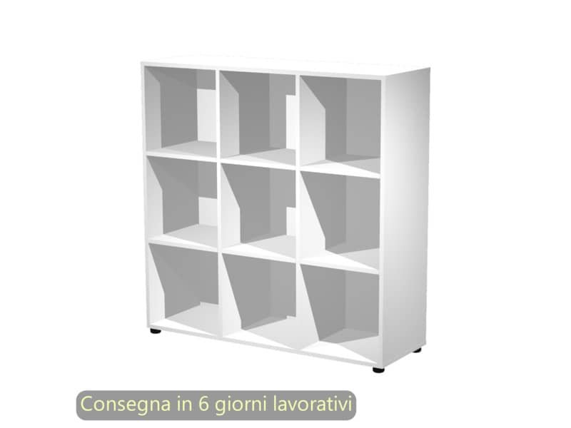 Contenitore 9 caselle a giorno Maximail 119x40xH.121,6 cm Artexport bianco 9MaxM/3