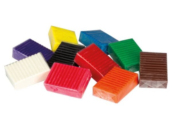 Astuccio da 10 panetti di plastilina vegetale 500 g Pongo colori assortiti F605000
