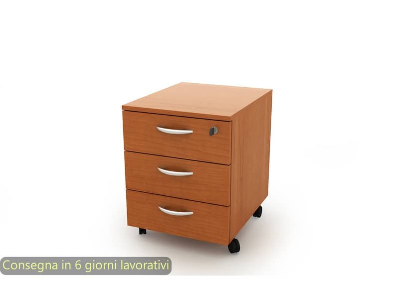 Cassettiera a 3 cassetti su ruote 17020 41x50xH.52,2 cm Artexport ciliegio 17020/HH/3T