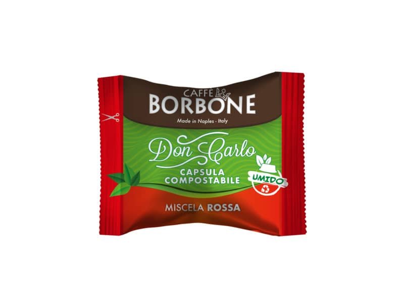 Capsule compatibili e compostabili Don Carlo Caffe Borbone qualit… Rossa conf. 100 pezzi – AMCOMPOSTABRED100N