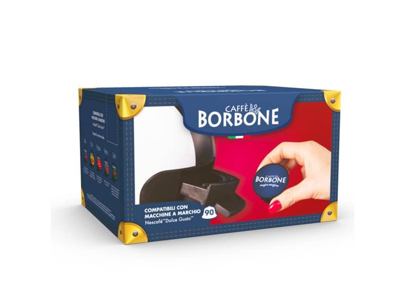 Capsule compatibili Dolce Gusto 90 pz. Caffe Borbone qualit… Dek Green DGBDEK6X15N