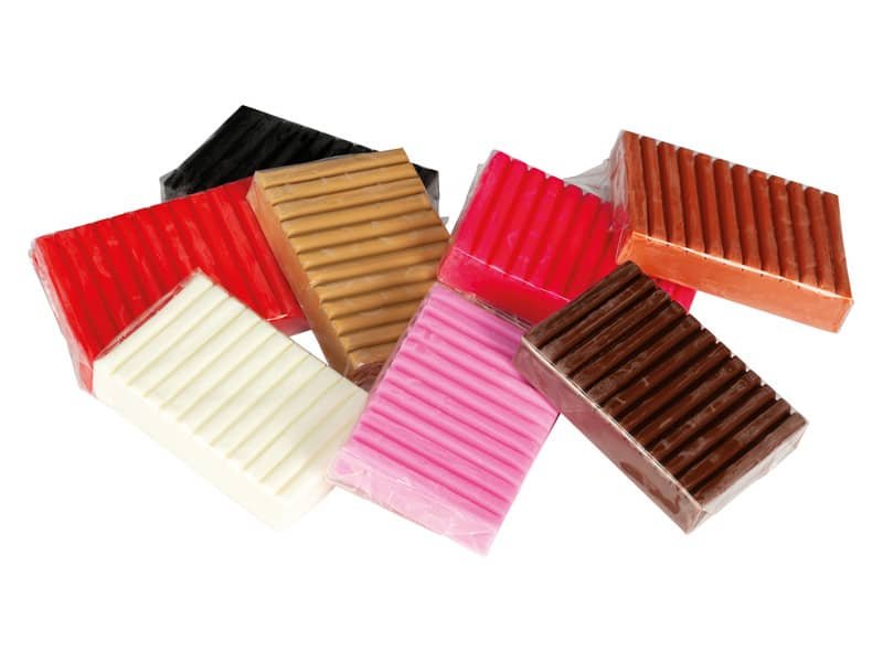 Astuccio da 8 panetti di plastilina vegetale 264 g Pongo colori assortiti pelle – F603100
