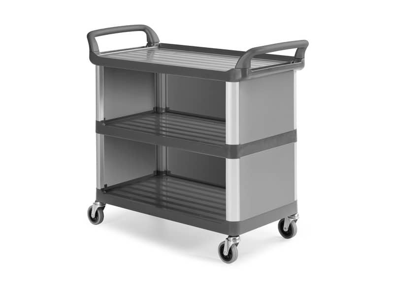 Carrello grigio in polipropilene Shelf A3700 – 111x50x105 cm TTS 3 ripiani con chiusura – 0F0A3700ET