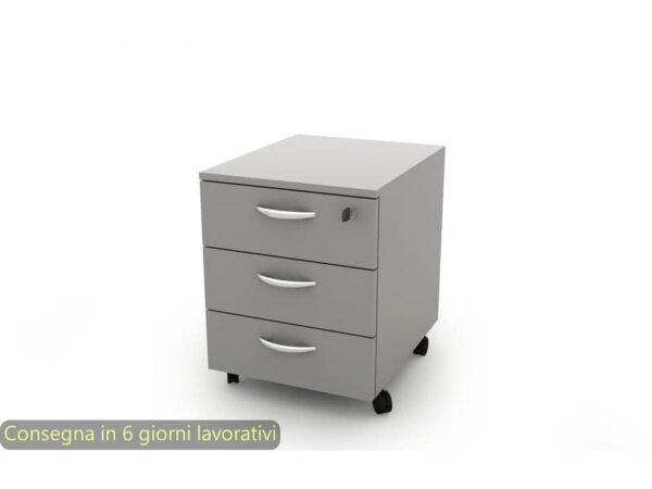 Cassettiera a 3 cassetti su ruote 17020 41x50xH.52,2 cm Artexport grigio 17020/99/3T