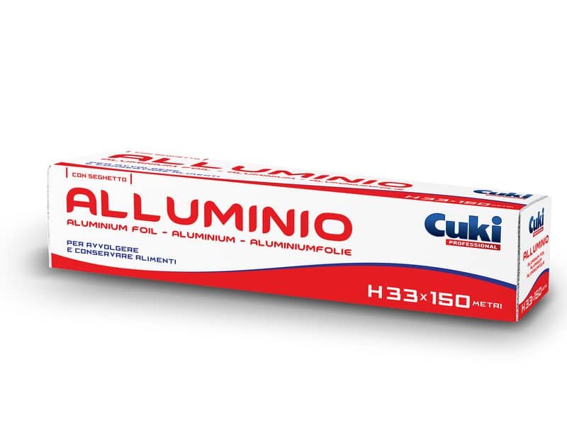 Rotolo di alluminio con astuccio Cuki Professional 326 mm x 150 m 3933015
