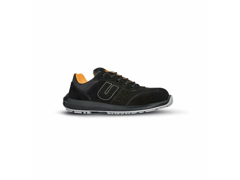 Scarpe antinfortunistiche in morbida pelle scamosciata Sun S1P SRC nere U-Power Nø 43 – RR20056-43