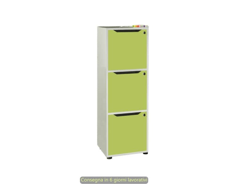 Set 3 ante pantografate con serratura Maximail 36,8xH.36,8 cm Artexport verde 3aMaxM/V