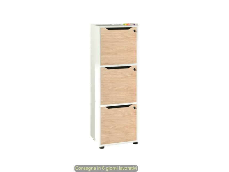 Set 3 ante pantografate con serratura Maximail 36,8xH.36,8 cm Artexport rovere 3aMaxM/C