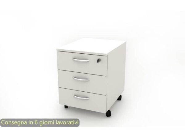 Cassettiera a 3 cassetti su ruote 17020 41x50xH.52,2 cm Artexport bianco 17020/33/3T
