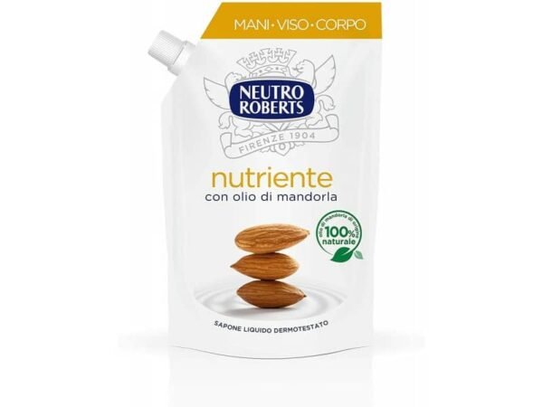Sapone liquido - 400 ml Neutro Roberts Nutriente - ecopouch 7-1146