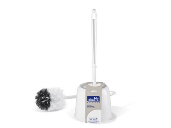 Portascopino in plastica Fiore Blu dimora bianco 0088C