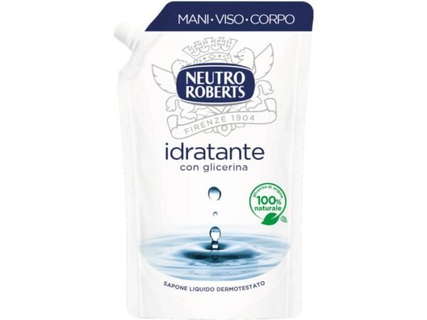 Sapone liquido con glicerina - 400 ml Neutro Roberts Idratante - ecopouch 7-1144