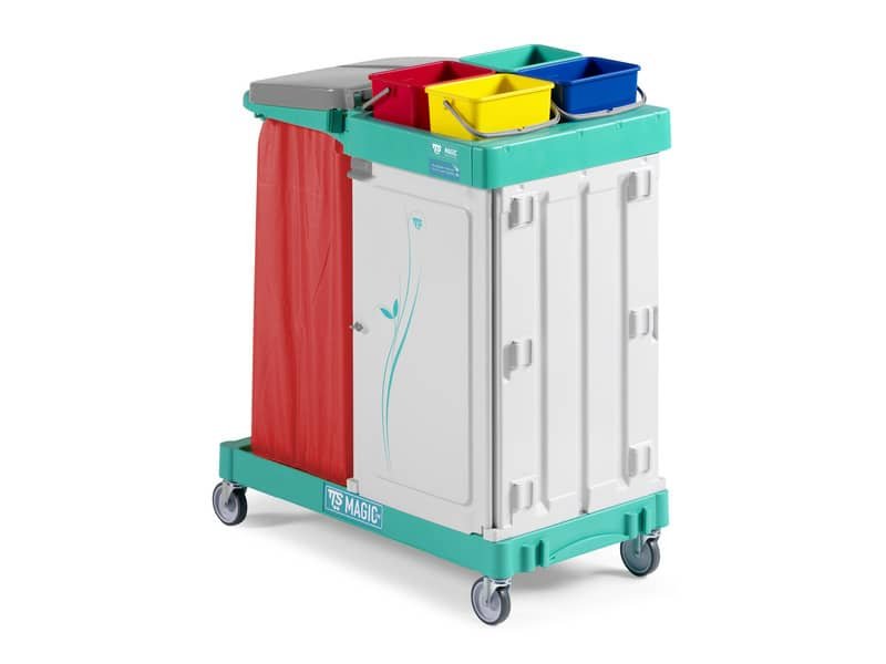 Carrello multiuso a 2 reparti Magic Line – 92x55x110 cm TTS 300 safety ML300S0A0A00