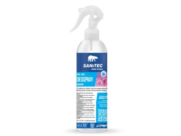 Deodorante per ambiente e tessuti con tecnologia elimina odori Deo Spary 300 ml Sanitec Floral - 3050