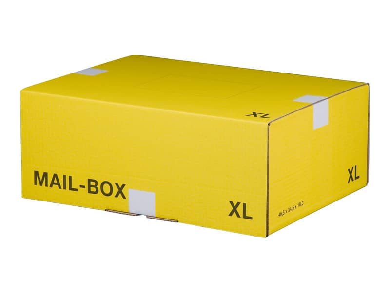 Scatole postali gialle 460x333x174 mm – conf. 20 pz Bong misura XL 212151420