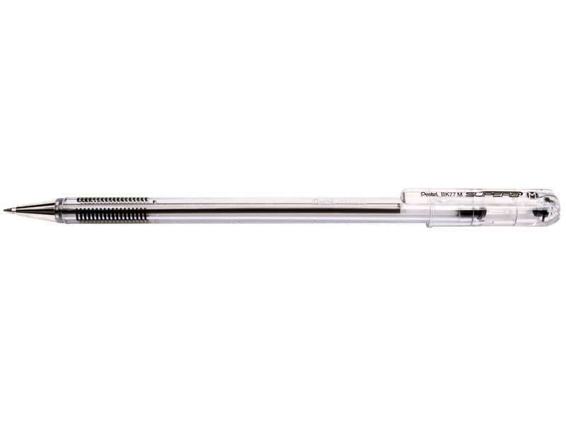 Penna a sfera Superb punta media 1 mm – conf. 12 pezzi Pentel nero BK77M-A