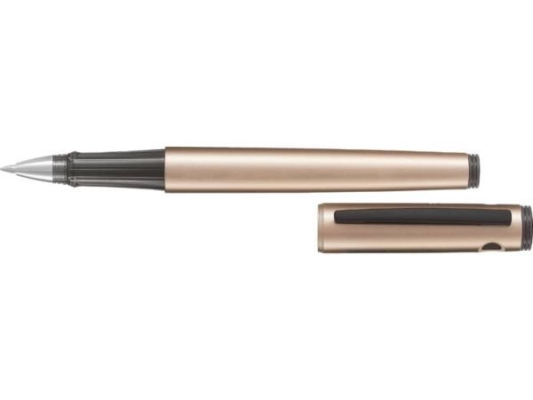 Penna roller Pilot Explorer inchiostro gel nero - fusto rame 006498