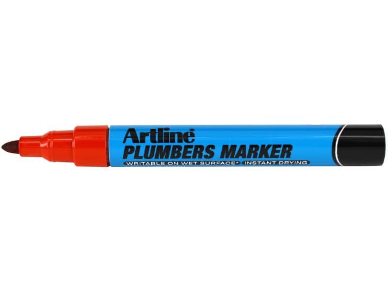 Marcatore permanente Plumbers Artline – punta tonda 1,5 mm rosso A PLM/R