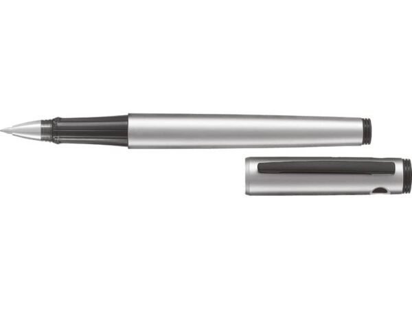 Penna roller Pilot Explorer inchiostro gel nero - fusto argento 006500