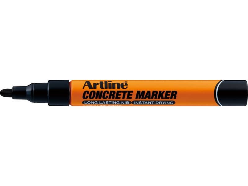 Marcatore speciale per uso edilizio, cemento e mattoni Artline Concrete – punta tonda 2,3 mm nero – A CRM/N