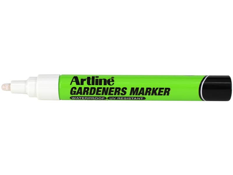 Marcatore speciale per giardini e esterni Gardeners Artline – punta tonda 2,3 mm bianco – A GDM/BI