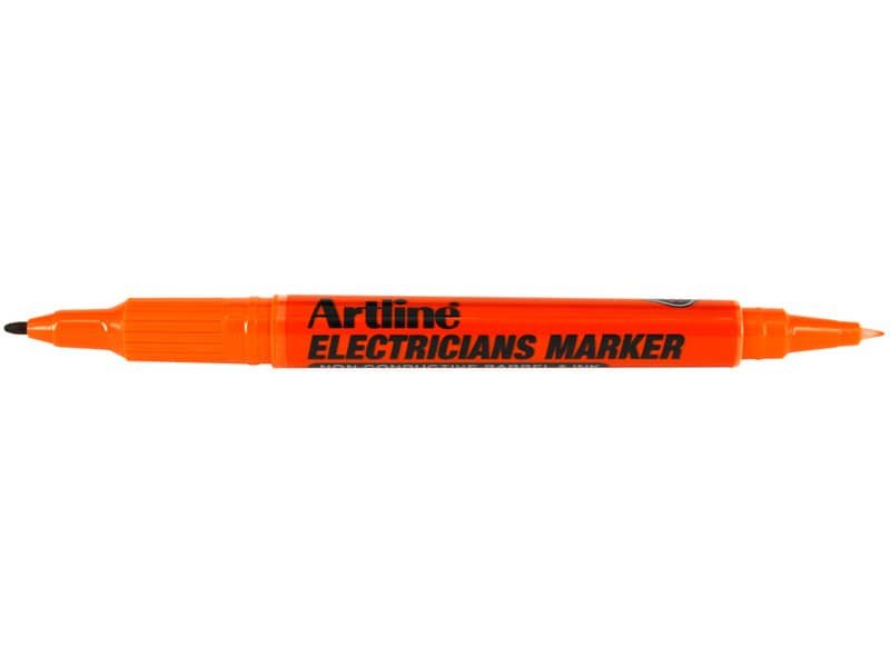 Marcatore speciale per materiale elettrico Artline Electicians – doppia punta 0,4-1 mm arancione – A ELFT/AR