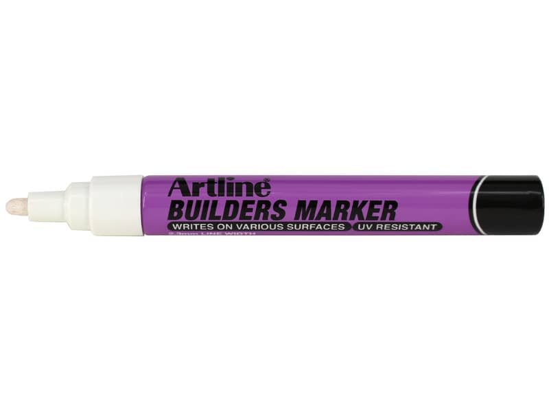 Marcatore specale per legno Builders Artline – punta 2,3 mm bianco A BDM/BI