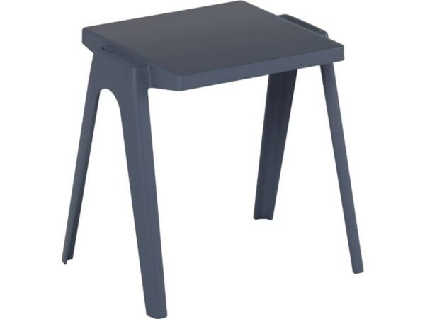 Tavolo impilabile in PPL riciclato utilizzabile indoor/outdoor 60x60x70 cm Motris grigio - EN-CT5NI