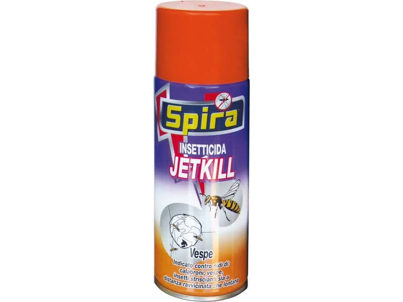Insetticida schiumogeno spay a lunga gittata per vespe e calabroni Jetkill Spira 400 ml – 54474