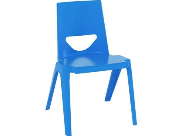 Sedia per banco in PPL riciclato 41x41x38 cm Motris blu cielo EN-ONE4SK