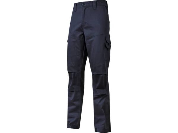 Pantalone da lavoro in cotone elasticizzato Guapo blu U-Power taglia XXL - ST211WB-XXL