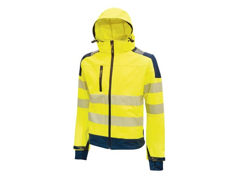 Giacca in tessuto Softshell Miky Yellow Fluo U-Power taglia XXL HL169YF-XXL