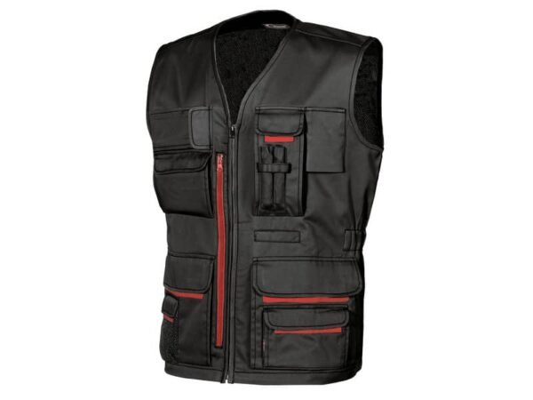 Gilet da lavoro con tasche multifunzionali Fun Black Carbon U-Power taglia XL - HY018BC-XL