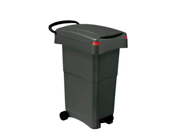 Contenitore portarifiuti Nello 80 lt PP Mobil Plastic grigio antracite 151-GRN
