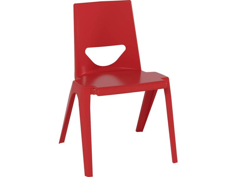 Sedia per banco in PPL riciclato 41x41x38 cm Motris rosso ciliegia EN-ONE4RE
