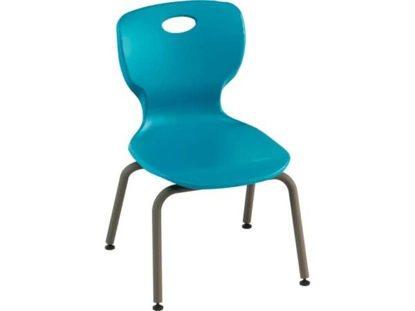 Sedia fissa monoscocca in PPL struttura 4 gambe in tubolare d'acciaio 41x41x38 cm Motris blu - VEGACL38B